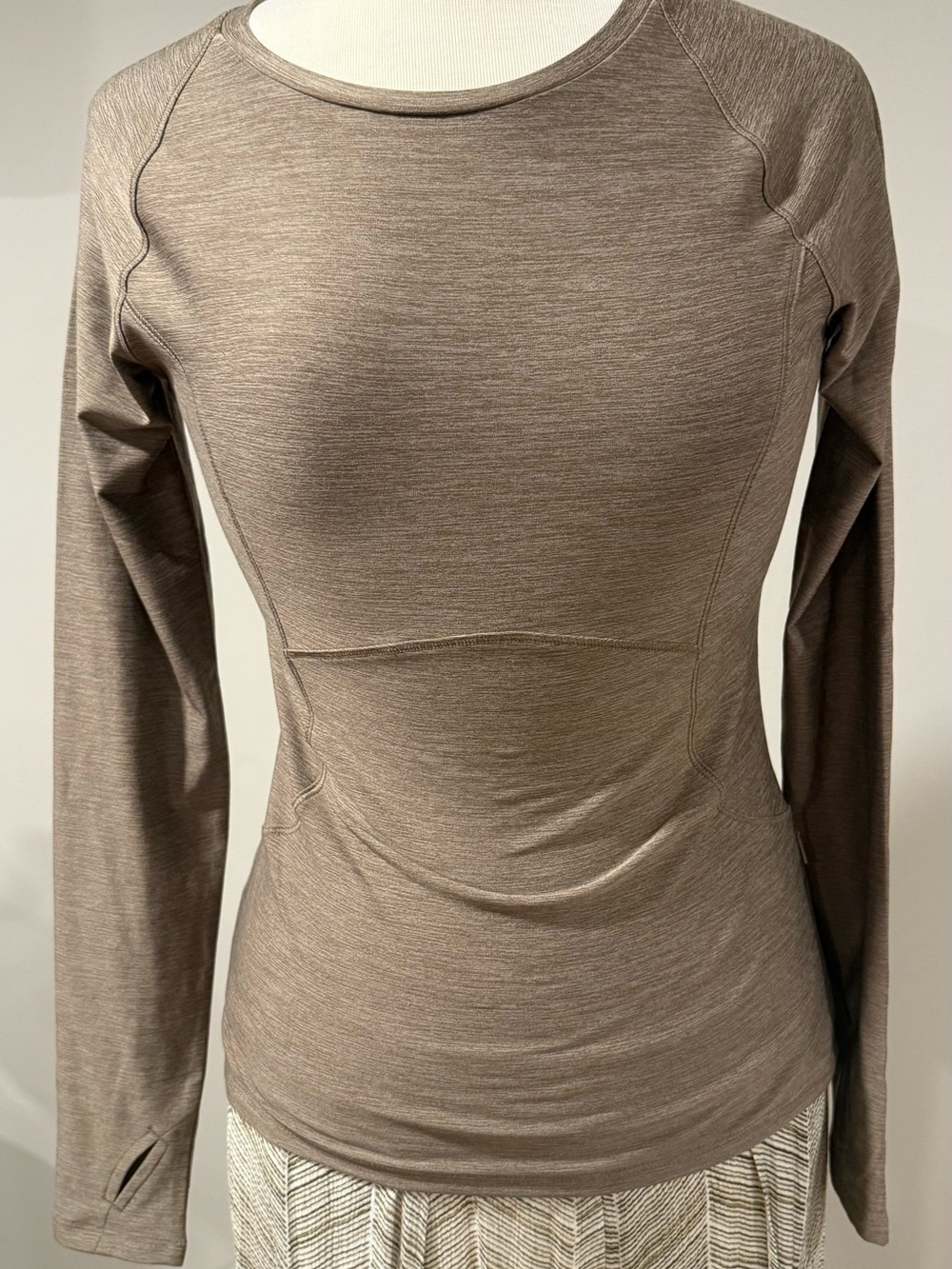 Spyder Women's Long-Sleeve Performance Top in Taupe